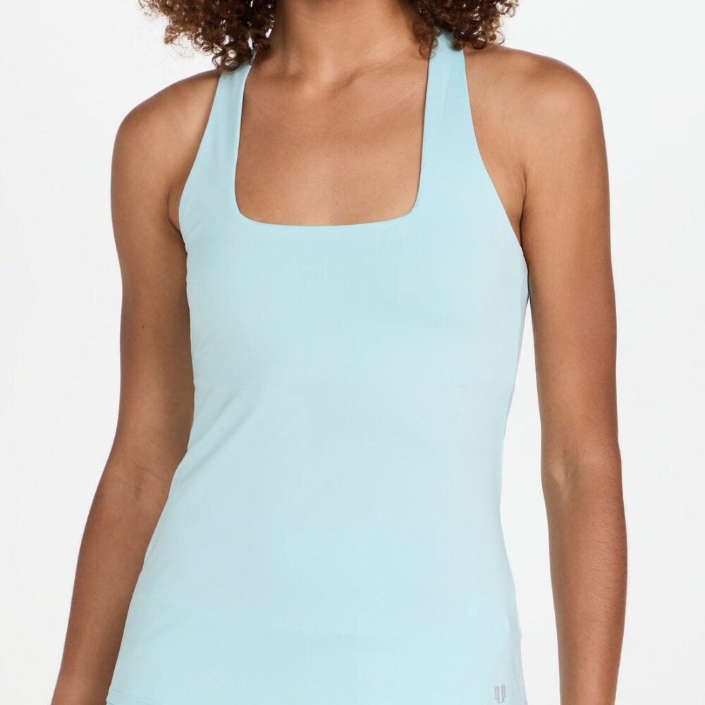 EleVen by Venus Williams Charm Tank Women's Top Athleisure, Size XS Crystal Blue